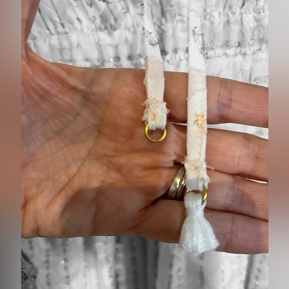 Red Carter “Ruby” Mini-Dress with Metallic Gold Accents. Size Small. - Picture 8 of 17